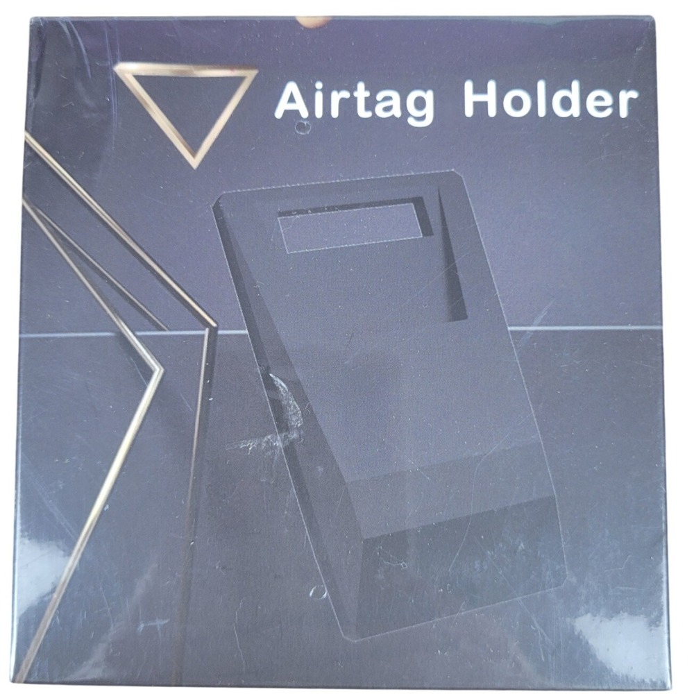 Airtag Holder‎ Cover Case Key Finder Tracker Protector Black New